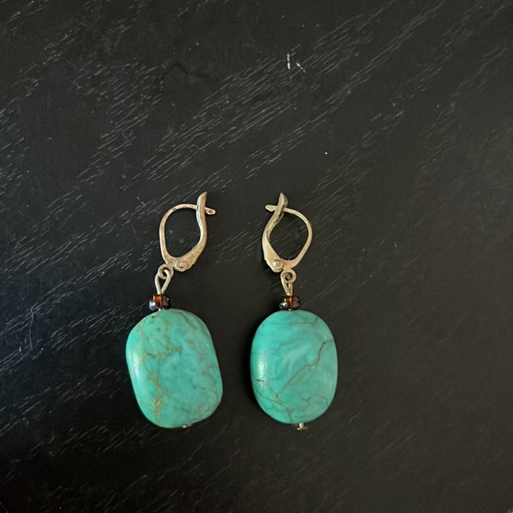 Beautiful turquoise earrings - Picture 2 of 4